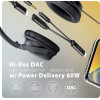 Axagon ADA-Hcpd USB-C To 3.5MM Jack - HI-Res Dac Audio ADAPTER, 384KHZ/32BIT, Pd 60W 3A