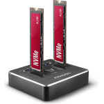 Axagon ADSA-M2C USB-C 3.2 GEN2 - 2X Nvme Clone Dual Sdd Dock STATION
