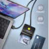 Axagon CRE-SM3SD Usb Smart Card & SD/MICROSD/Sim Card FLATREADER