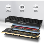 Axagon PCEM2-Xs PCI-E 3.0 16X - M.2 Ssd NVME, Up To 80MM SSD, Low PROFILE, HEATSINK