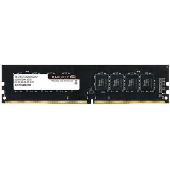 TeamGroup ����� Ram DDR4 32GB Pc 3200 Team Elite - (TED432G3200C2201)