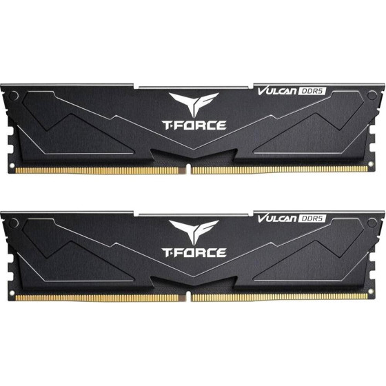 TeamGroup ����� Ram DDR5 32GB Kit 2x16GB Pc 6000 Team T-Force Vulcan - (FLBD532G6000HC38ADC01)