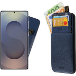 Idol 1991 ���� Samsung S25 Ultra 5G S938 6.9'' ANTI-Rfid Leather Smart Wallet Camera Guard BLUE