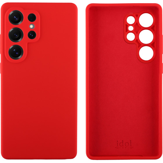 Idol 1991 ���� Samsung S25 Ultra 5G S938 6.9'' Velvet Elite Tpu 4 Side Full Camera Protection RED