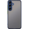 Lime Successories Lime ���� Samsung S25 5G S931 6.2'' Hardshell Fusion Full Camera Protection Blue With Yellow KEYS