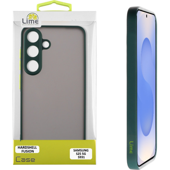 Lime Successories Lime ���� Samsung S25 5G S931 6.2'' Hardshell Fusion Full Camera Protection Green With Yellow KEYS