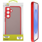 Lime Successories Lime ���� Samsung S25 5G S931 6.2'' Hardshell Fusion Full Camera Protection Red With Black KEYS