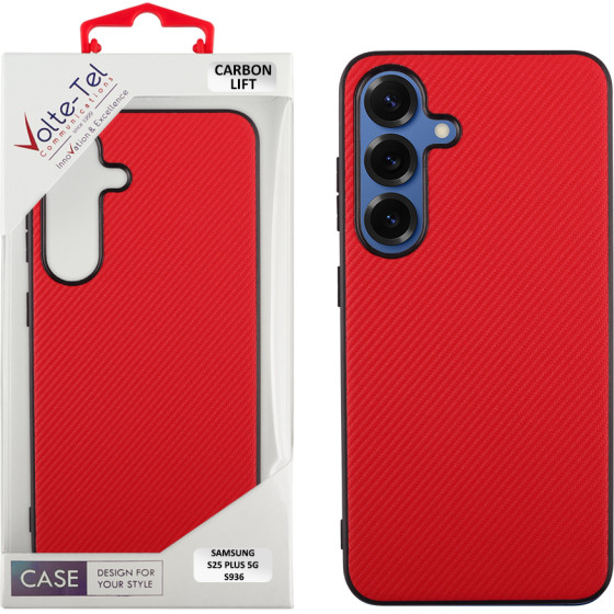 Volte-Tel ���� Samsung S25 Plus 5G S936 6.7'' Carbon Lift Full Camera Protection RED
