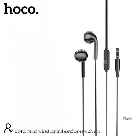 Hoco Hands Free Earphones Stereo 3.5mm �� ��������� ��� ������� ����������� ����� - (DM35 Mind)