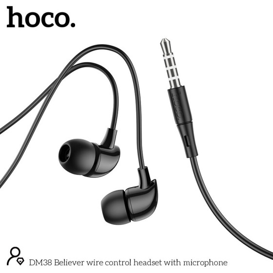 Hoco Hands Free Stereo 3.5mm �� ��������� ��� ������� ����������� 1.2 ����� - (DM38 Believer)