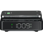 AIWA Alarm Clock Radio With Wireless Charging 5W Black - (CR-30BK)