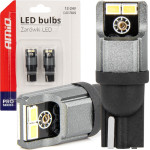 AMiO �������� Led T10 W5W W10W 12/24V Led 4xSMD3020 CAN-Bus ����� ���� - 2 ���. - (03717)