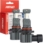 AMiO ������ Led H�4 9006 12V 60W 6.000K 5.600lm +400% Led CAN-Bus Hybrid Series - 2 ���. - (04118)