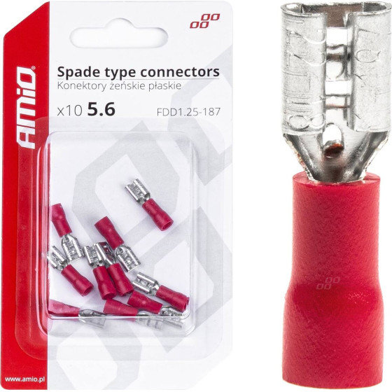 AMiO ������� ������ ������� FDD1 1,25-187 /10A/ 5,6mm ��� - 10 ���. - (03061)