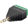 Goobay ����� 3.5mm �� Terminal Block 4-Pin 59198 - (59198-1)