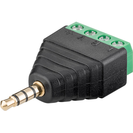 Goobay ����� 3.5mm �� Terminal Block 4-Pin 59198 - (59198-1)