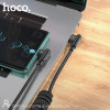 Hoco ������� �������� Usb �� USB-C 3A Spring Braided Cable 0.45-1m ����� - (DU40 Guard)