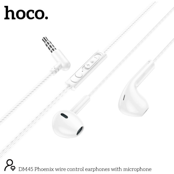 Hoco Hands Free Earphones Stereo 3.5mm �� ��������� ��� ������� ����������� ����� - (DM45 Phoenix)