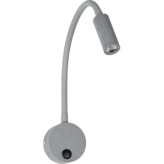 GloboStar Goose ��������� ������ - ������ Led 3W 300lm 36� Ac 220-240V IP20 - Reading Light - ����� ����� 2700K ���� ��������� - �6.5 x �22.5 x �23cm - 5 X����� ������� - (61689)