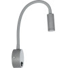 GloboStar Goose ��������� ������ - ������ Led 3W 300lm 36� Ac 220-240V IP20 - Reading Light - ����� ����� 2700K ���� ��������� - �6.5 x �22.5 x �23cm - 5 X����� ������� - (61689)