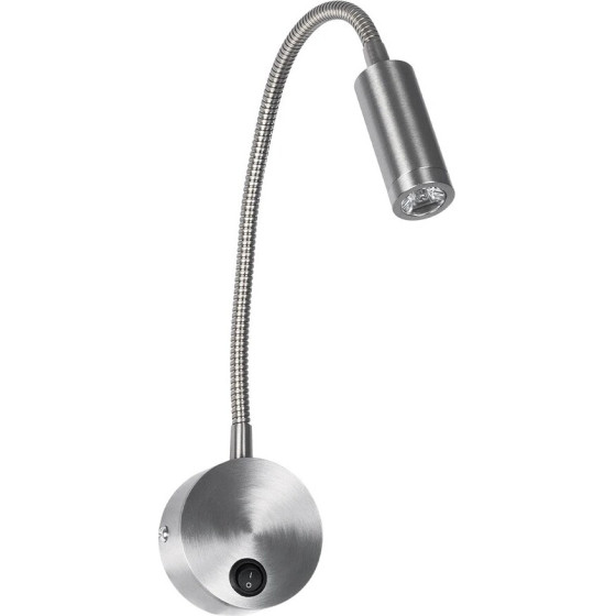 GloboStar Goose ��������� ������ - ������ Led 3W 300lm 36� Ac 220-240V IP20 - Reading Light - ����� ����� 2700K ����� ��������� - �6.5 x �22.5 x �23cm - 5 X����� ������� - (61691)