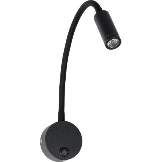 GloboStar Goose ��������� ������ - ������ Led 3W 300lm 36� Ac 220-240V IP20 - Reading Light - ����� ����� 2700K ����� ��������� - �6.5 x �22.5 x �23cm - 5 X����� ������� - (61690)