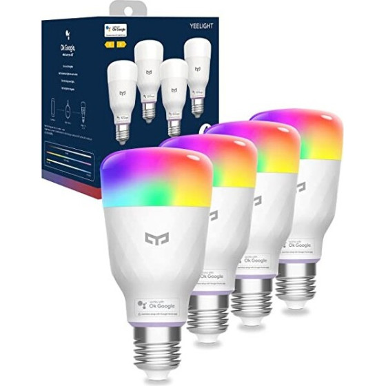 Yeelight YLQPD-0011 Smart Led Bulb W4 Lite Multicolor-4 Pack