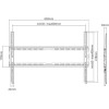 Sbox Fixed Wall Mount 37' - 80' Vesa Max 600x400 - (PLB-2546F-2)