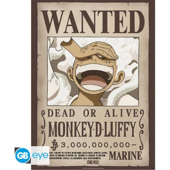 Abysse: One Piece - Wanted Luffy Wano Chibi Poster (52X38) (GBYDCO622)