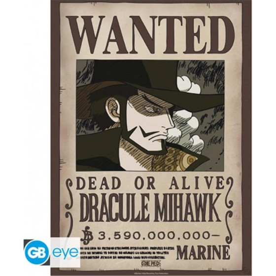 Abysse: One Piece - Wanted Mihawk Wano Chibi Poster (52X38) (GBYDCO627)