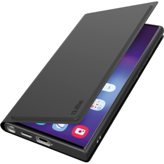 SBS Wallet Smooth Stand Book Samsung S25 Ultra Black - (WALSAS25UK)