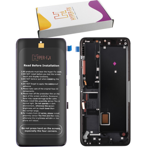 HYPER-Fix Xiaomi Mi Note 10 Lite ����� + Touch Screen + Lens + Frame Black Service Pack - (HF-5600040F4L00)