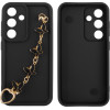 Volte-Tel ���� Samsung S25 5G S931 6.2'' Silicon Tpu With Strap Full Camera Protection Black With Black BUTTERFLIES