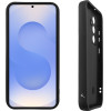 Volte-Tel ���� Samsung S25 5G S931 6.2'' Silicon Tpu With Strap Full Camera Protection Black With Black HEARTS