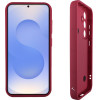Volte-Tel ���� Samsung S25 5G S931 6.2'' Silicon Tpu With Strap Full Camera Protection Burgundy With Red HEARTS