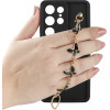 Volte-Tel ���� Samsung S25 Ultra 5G S938 6.9'' Silicon Tpu With Strap Full Camera Protection Black With Black BUTTERFLIES