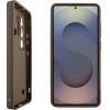 Volte-Tel ���� Samsung S25 Ultra 5G S938 6.9'' Silicon Tpu With Strap Full Camera Protection Brown With White BUTTERFLIES