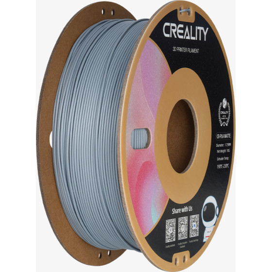 Creality CR-Pla Matte Grey, 3D Printer Filament 1 Kg Spool,1.75mm gray) - (3301010299)