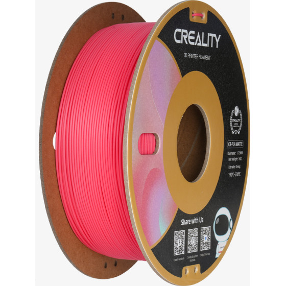 Creality CR-Pla Matte Strawberry Red, 3D Printer Filament 1 Kg Spool,1.75mm - (3301010300)