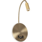 GloboStar Goose ��������� ������ - ������ Led 6W 600lm 36� Ac 220-240V IP20 - Reading Light & 360� ������ �������� - ��������� Usb 3A - ����� ����� 2700K ����� �������� - �15.5 x �22.5 x �30cm - 5 X����� ������� - (61697)