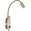 GloboStar Goose ��������� ������ - ������ Led 6W 600lm 36� Ac 220-240V IP20 - Reading Light & 360� ������ �������� - ��������� Usb 3A - ����� ����� 2700K ����� �������� - �15.5 x �22.5 x �30cm - 5 X����� ������� - (61697)