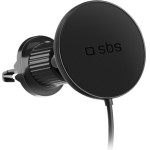 SBS Car Holder Charger Compatible With Magsafe For Airvent 15W Black - (UPPMAG15WVENT)