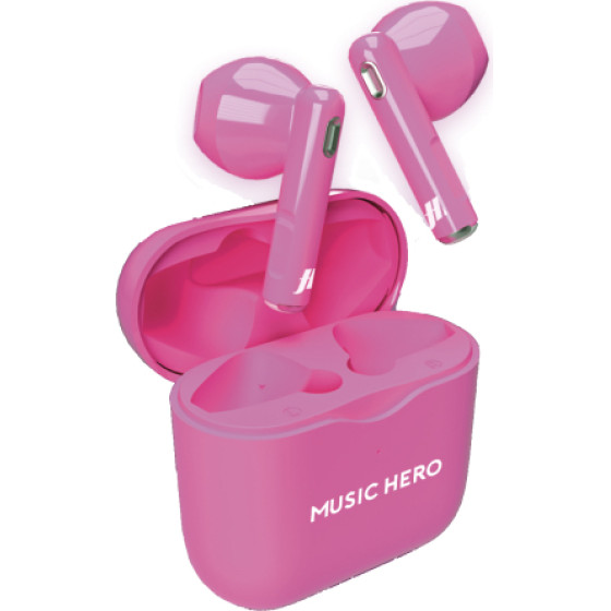 SBS Music Hero Wireless Earphones Tws Fluo Pink - (MHTWSFLUOG)