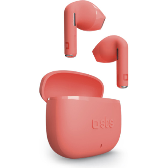 SBS Wireless Earphones Tws Go Pods Red - (RTWSGOPODSR)