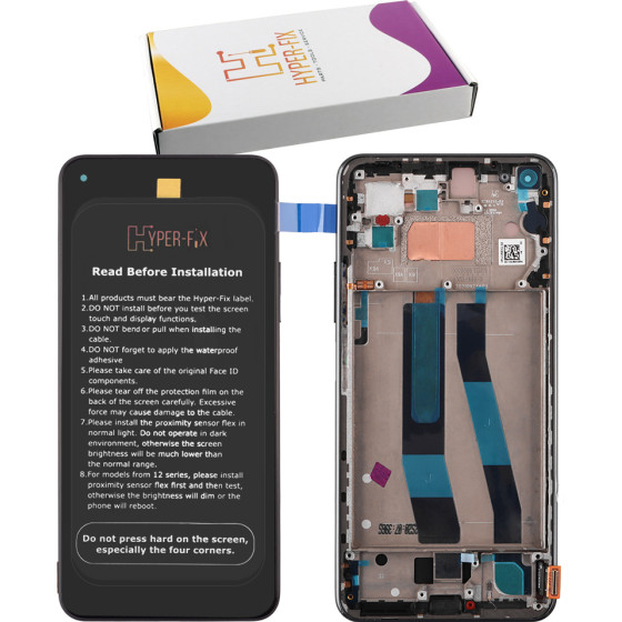 HYPER-Fix Xiaomi Mi 11 Lite 5G ����� + Touch Screen + Lens + Frame Black Service Pack - (HF-5600030K9D00)