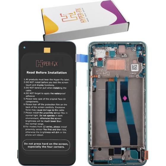HYPER-Fix Xiaomi Mi 11 Lite 5G ����� + Touch Screen + Lens + Frame Green Service Pack - (HF-56000H00K900)