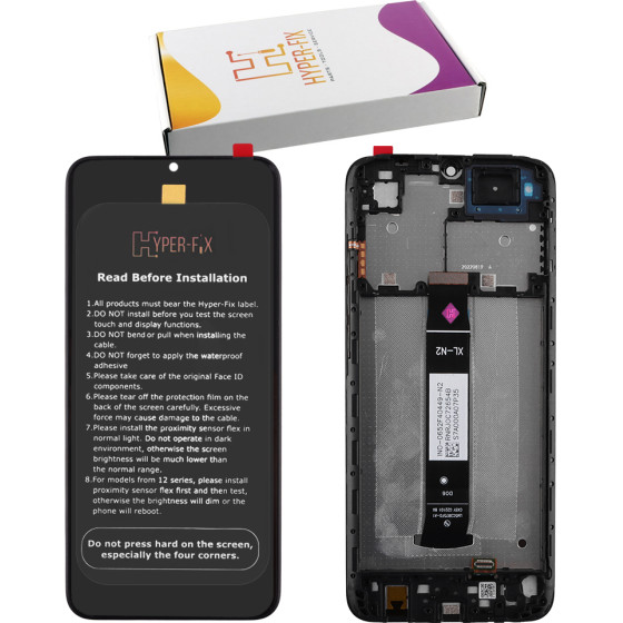 HYPER-Fix Xiaomi Redmi A1/A1 Plus 4G ����� + Touch Screen + Lens + Frame Black Service Pack - (HF-5600010C3S00)