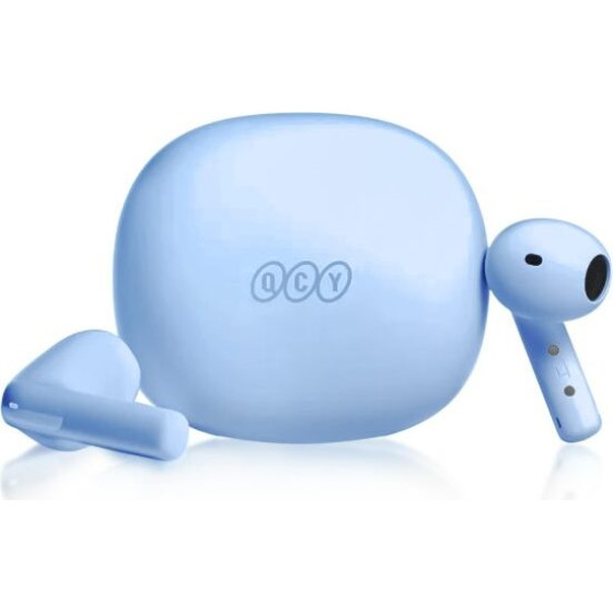 QCY Ailybuds E10 Blue Hires Audio Ldac Semi-Ear Tws 4mIcs Enc 13mm Dynamic Driver IPX4 35h - (QCY-QT35 Blue)