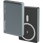 Powertech Power Bank 10000mah, Magnetic wireless, 20W, ���� - (PT-1377)