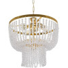 GloboStar Crystal ������� �������� ��������� ��������� ������� 3 x E27 IP20 ����� ������� �� ������� ��������� - �41 x �41 x �40cm - (203-0028)